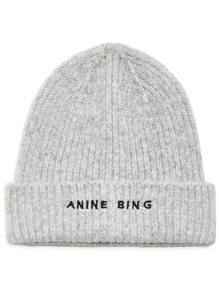 Женская вязаная шапка ANINE BING Elia, серая