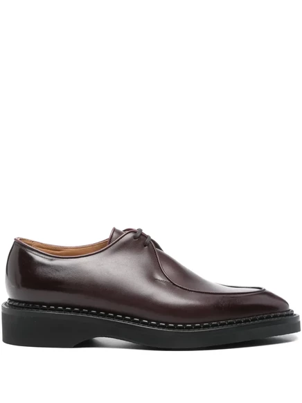 Мужские дерби John Lobb Smith кожаные, бордовые