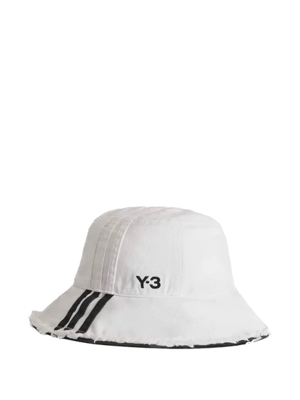 Унисекс шапка Y-3 в полоску, белая