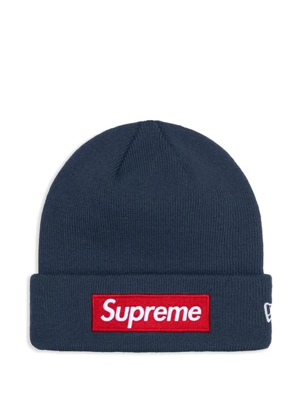 Унисекс шапка Supreme с вышитым логотипом, синяя