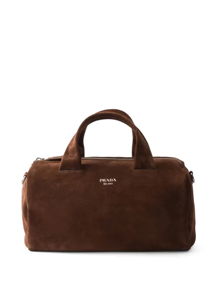 Спортивная сумка из замши Prada brown
