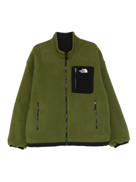 Мужская ветровка The North Face на молнии с карманом, зеленая