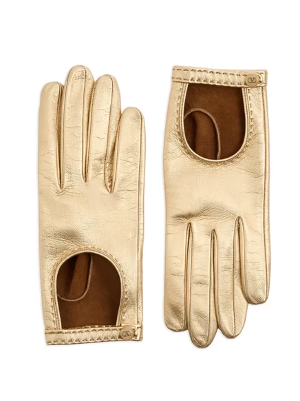 Женские перчатки Valentino Garavani Vlogo, золотые