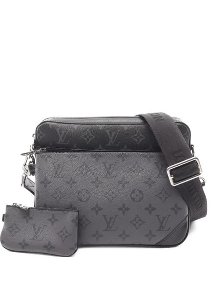Мужская сумка Louis Vuitton Pre-Owned Trio мессенджер, черная