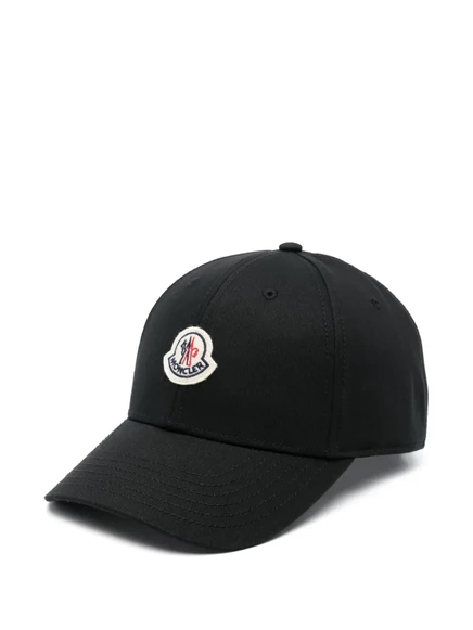 Женская кепка Moncler с логотипом, черная