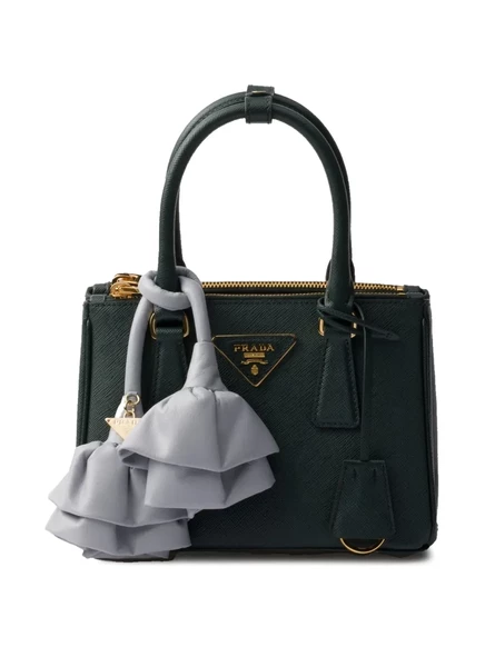 Женская мини-сумка Prada Galleria, зеленая