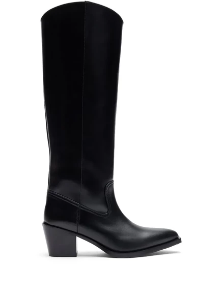 Женские сапоги-ботфорты Stuart Weitzman Tate, 64 мм, черные