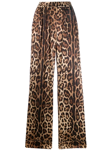 Женские пижамные брюки Dolce & Gabbana, леопардовые