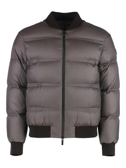 Мужская стеганая утепленная куртка Moncler, коричневая