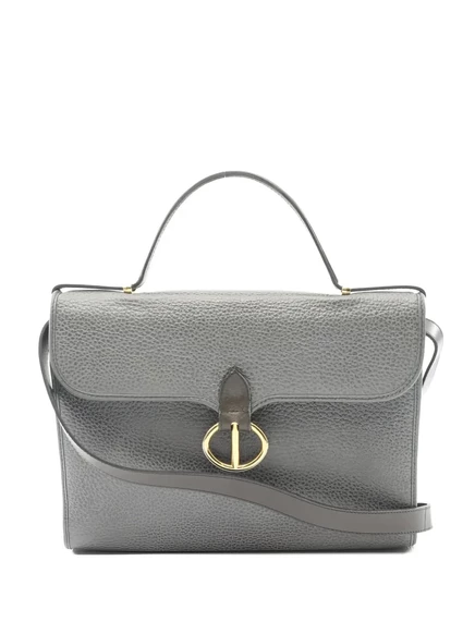 Женская сумка Christian Dior Pre-Owned 2000-х 2‑в‑1 кожаная, серая