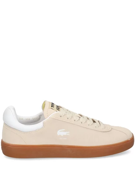 Женские кроссовки Lacoste Baseshot из замши, слоновая кость