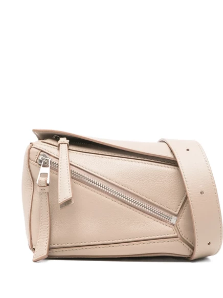 Мужская поясная сумка Loewe Mini Puzzle, бежевая