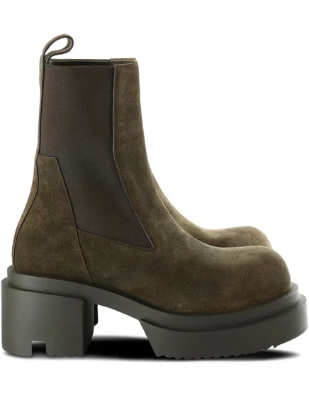 Женские челси Rick Owens Beatle Bogun на платформе 70 мм, коричневые