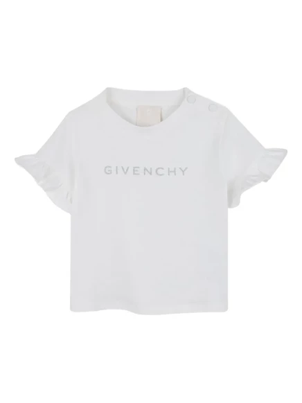 Детская футболка Givenchy Kids с логотипом, белая