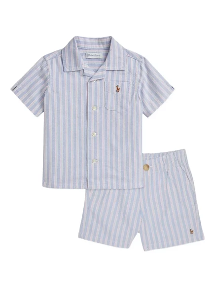 Комплект для мальчиков Polo Ralph Lauren Kids, в полоску, голубой