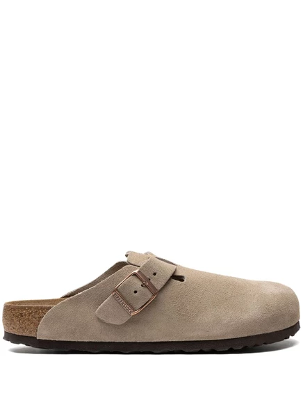 Мужские сабо Birkenstock Boston замшевые, тауп