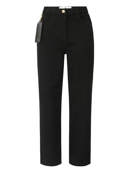 Женские джинсы Elisabetta Franchi прямые, черные