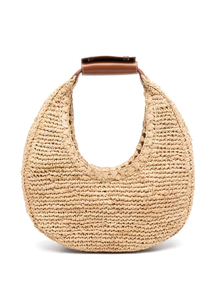 Сумка-тоут STAUD Moon из рафии neutrals