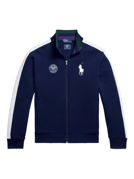 Унисекс толстовка Polo Ralph Lauren x Wimbledon на молнии, синяя