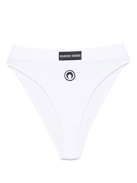 Женские трусы Marine Serre Crescent Moon с вышивкой, белые