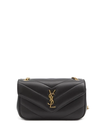 Мини-сумка Loulou от Saint Laurent black