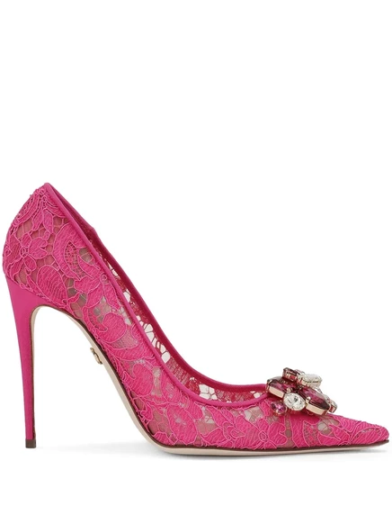 Радужные кружевные туфли-лодочки Dolce & Gabbana