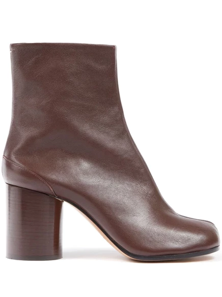 Женские ботильоны Maison Margiela Tabi 80 мм, коричневые