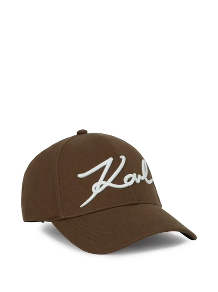 Женская бейсболка Karl Lagerfeld K/Signature, коричневая