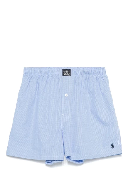 Мужские боксеры Polo Ralph Lauren в клетку, синие