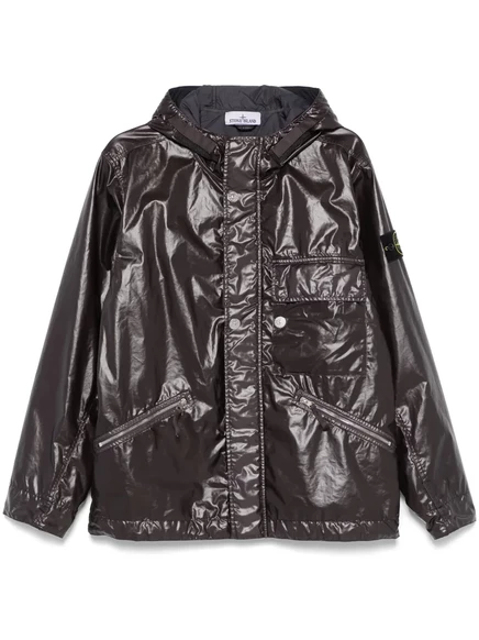 Мужская куртка Stone Island Mussola Gommata, черная