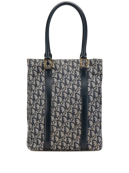 Холщовая сумка Christian Dior 2002 года выпуска, бывшая в употреблении, Diorissimo Trotter blue