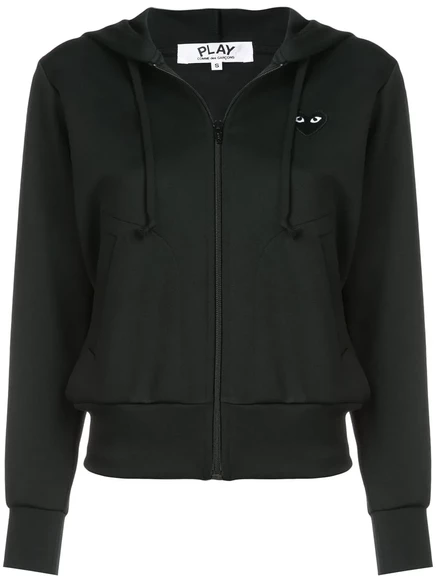 Женское худи Comme des Garçons Play с сердцем, черное