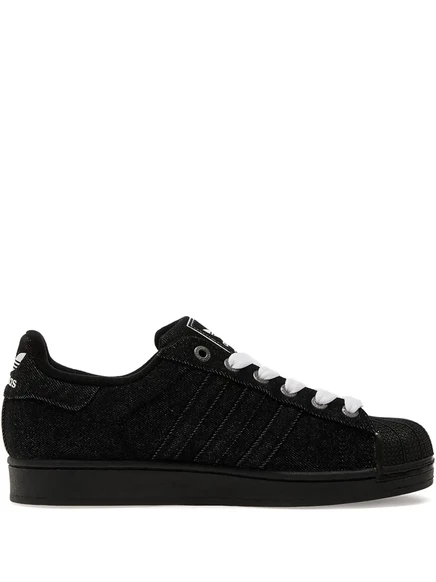 Унисекс кеды Adidas Superstar II из денима, черные
