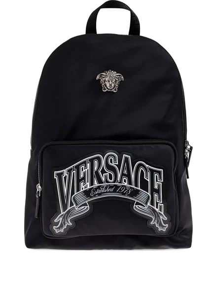 Мужской рюкзак Versace с эмблемой Medusa, черный