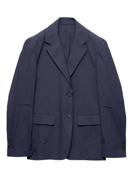 Женский блейзер Prada поплиновый, синий