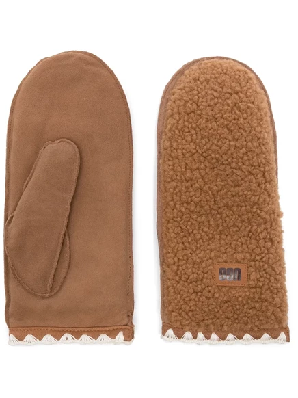 Женские варежки Ugg UGGfluff, коричневые