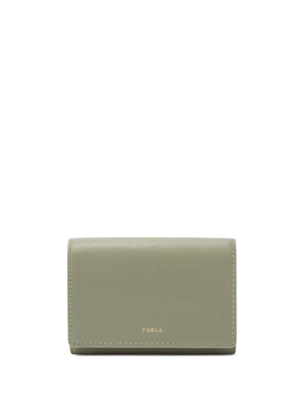 Женский кожаный кошелек Furla с клапаном, зеленый