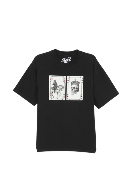 Мужская футболка Melt с принтом, черная