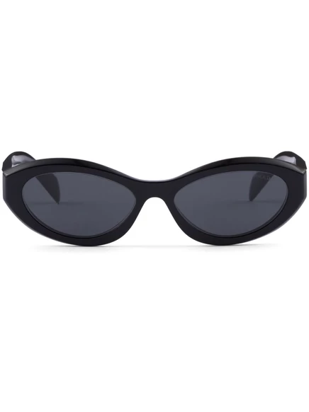 Солнцезащитные очки в овальной оправе Prada Eyewear Symbole black