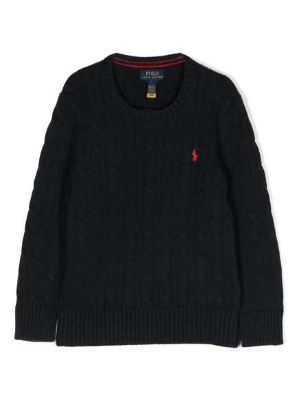 Детский джемпер Polo Ralph Lauren Kids вязаный, темно-синий