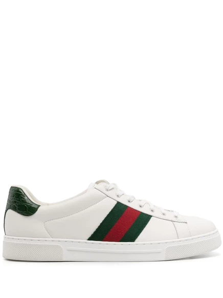Кожаные кроссовки Gucci Ace white