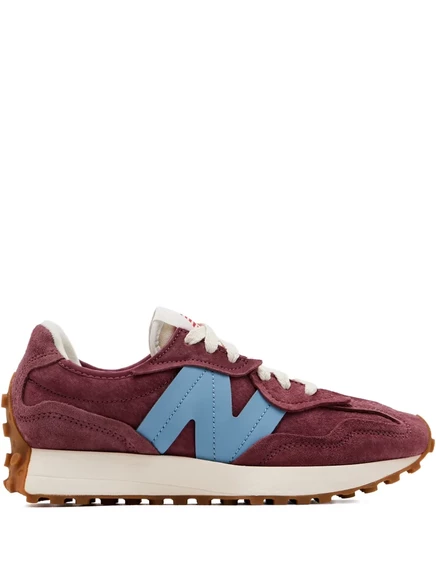Унисекс кроссовки New Balance 327, контрастные панели, красные