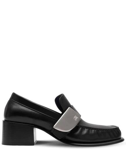 Женские лоферы Burberry London Shield кожаные, черные