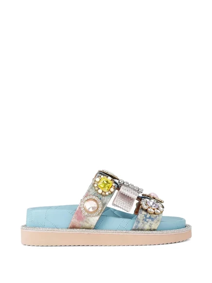 Женские босоножки Kurt Geiger Orson с кристаллами, синие