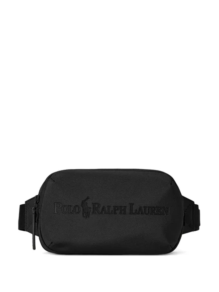 Мужская поясная сумка Polo Ralph Lauren с тиснением, черная