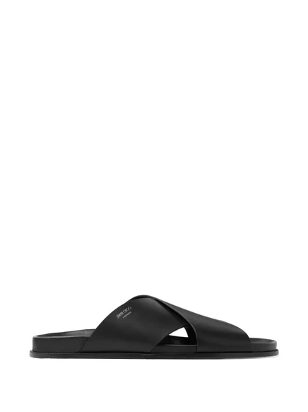 Мужские шлепанцы Jimmy Choo Sol, черные