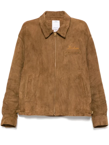 Мужская рубашка-куртка Visvim на молнии, коричневая