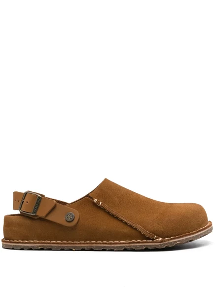 Мужские сабо Birkenstock Lutry замшевые, коричневые