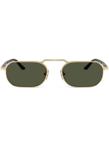 Солнцезащитные очки Persol прямоугольные, золотистые