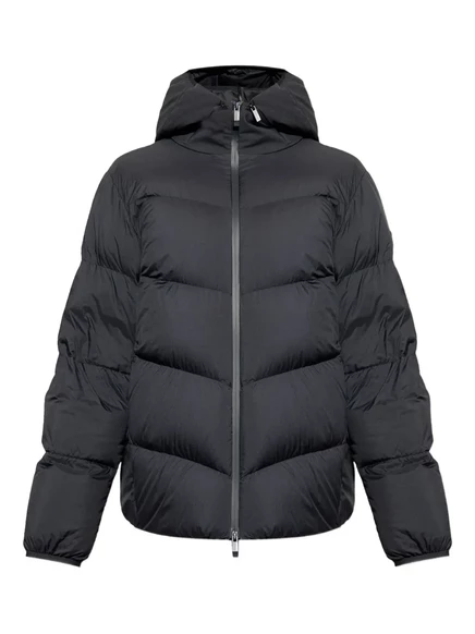 Пуховик Moncler Forez с капюшоном black